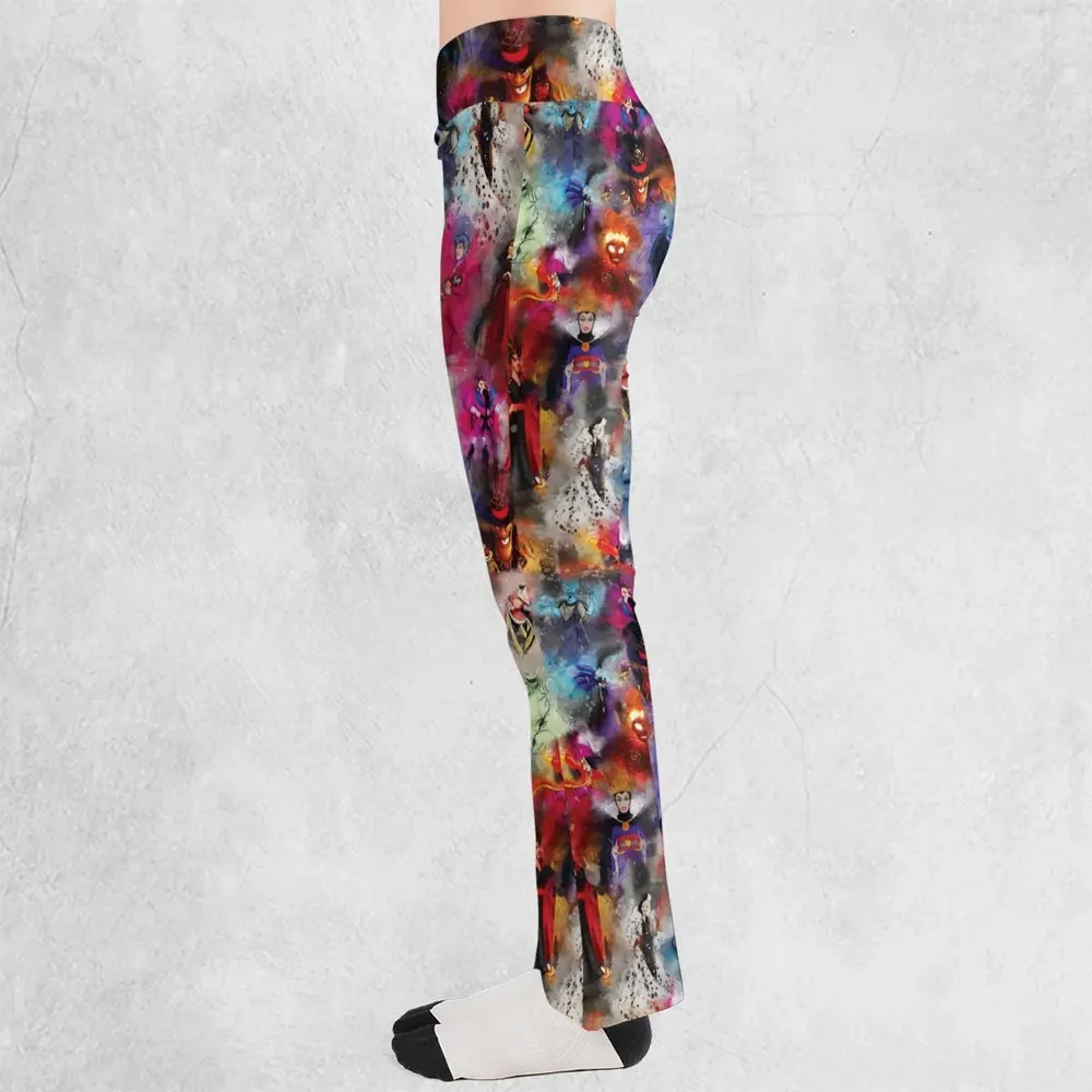 Watercolor Villains Flare Leggings - 3