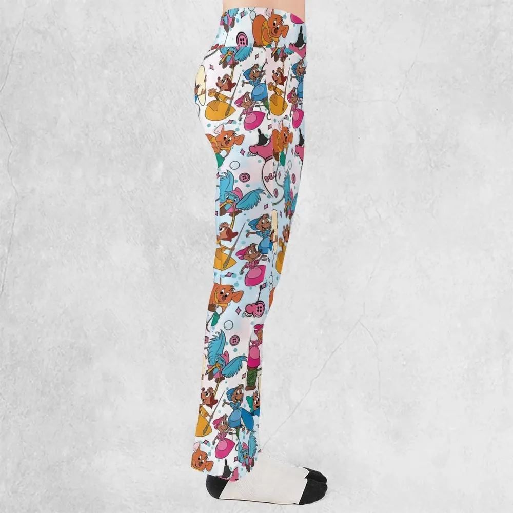 Jaq, Gus, & Sewing Friends Flare Leggings - 2