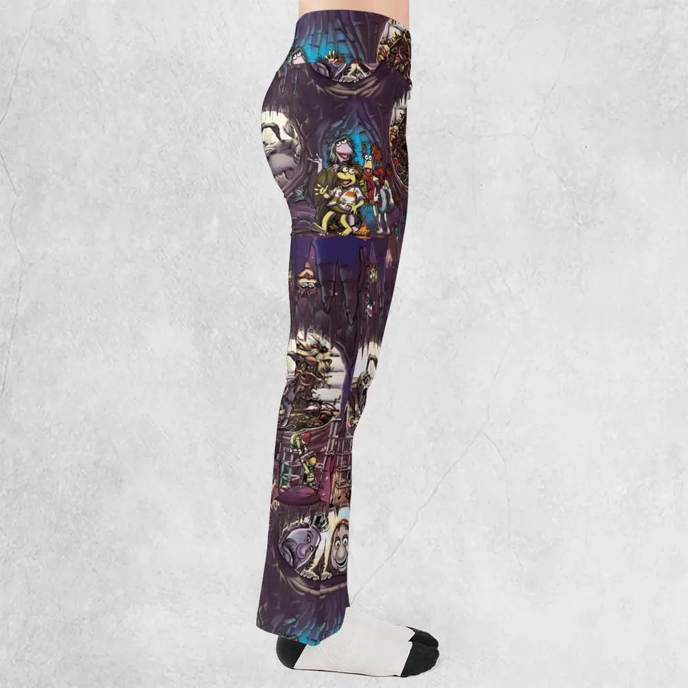 It's All Connected Fraggle Rock Flare Leggings - 2