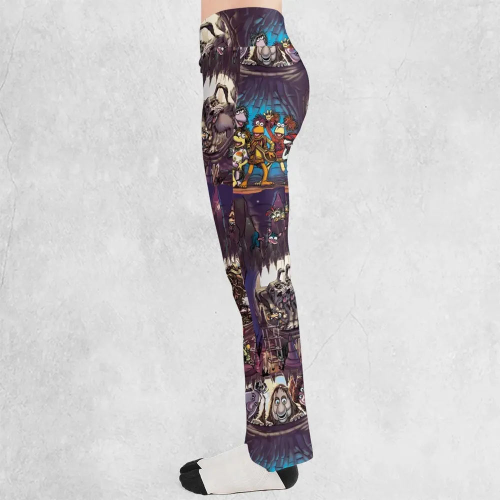 It's All Connected Fraggle Rock Flare Leggings - 3