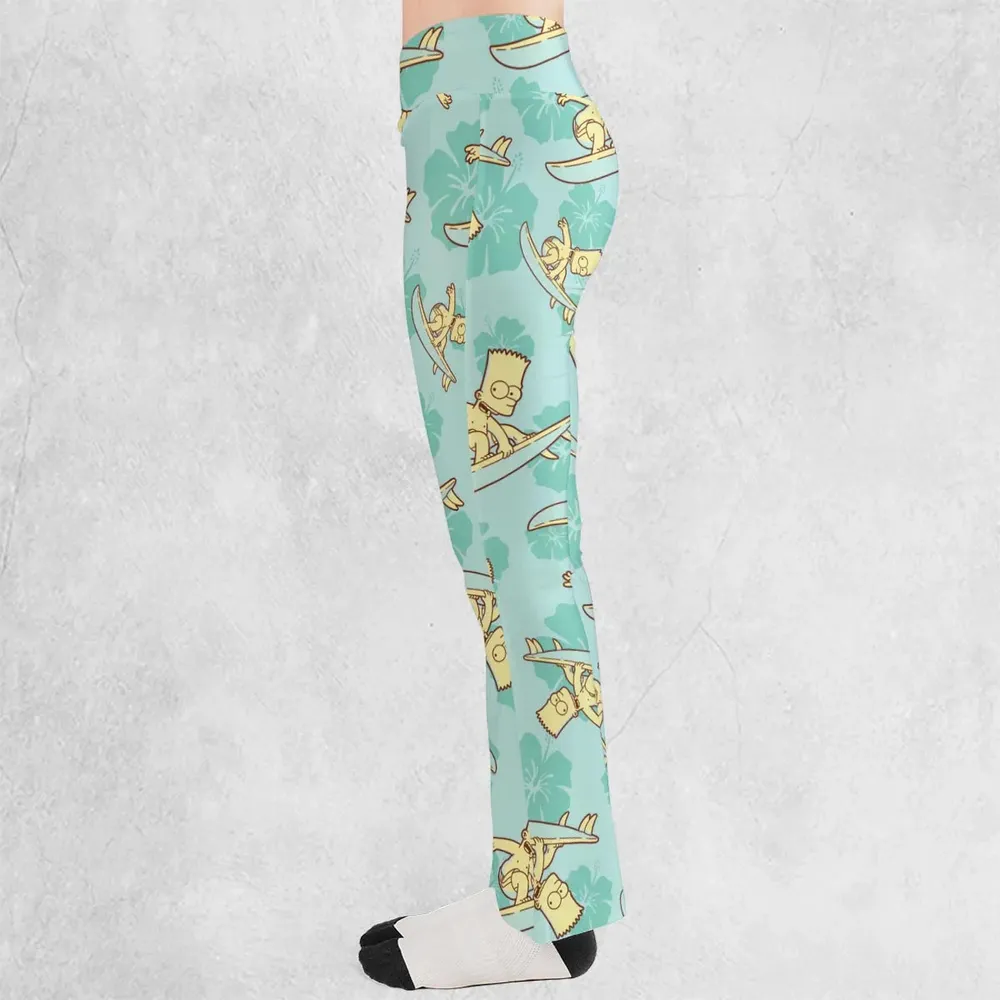 Surfing Simpsons The Simpsons Flare Leggings - 3