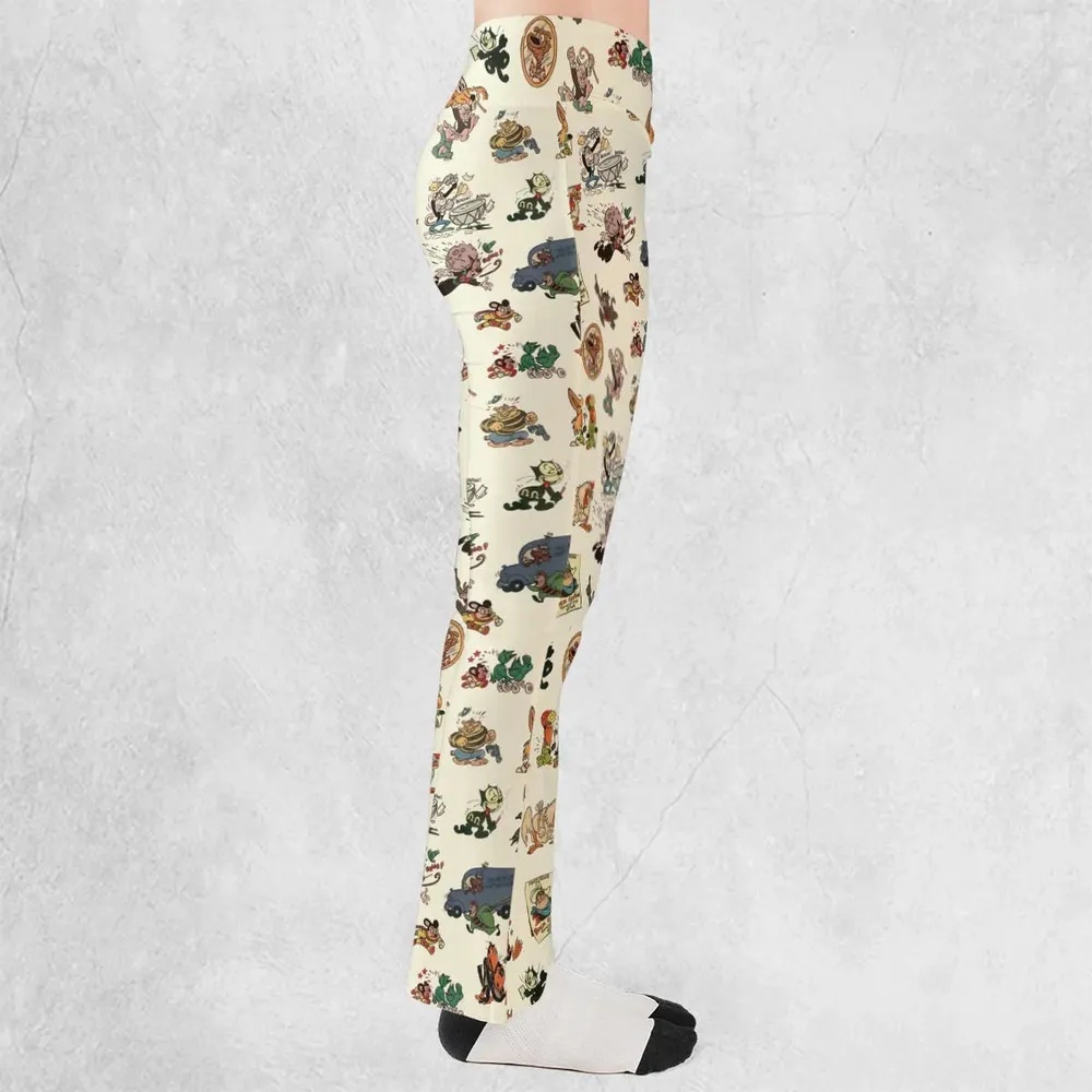 Nostalgia Terrytoons Characters Flare Leggings - 2