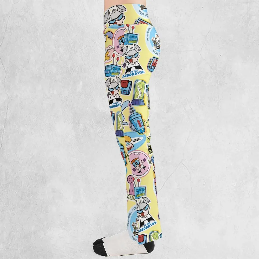 Dee Dee Mandark Dexter's Laboratory Funny Flare Leggings - 3