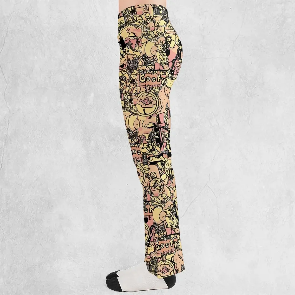 Goofy Movie Collage Flare Leggings - 3