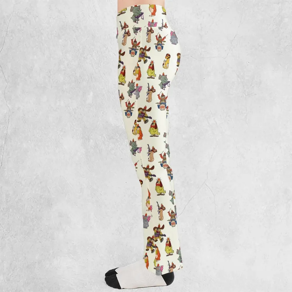 Snorky Fleegle Drooper Bingo The Banana Splits Flare Leggings - 3