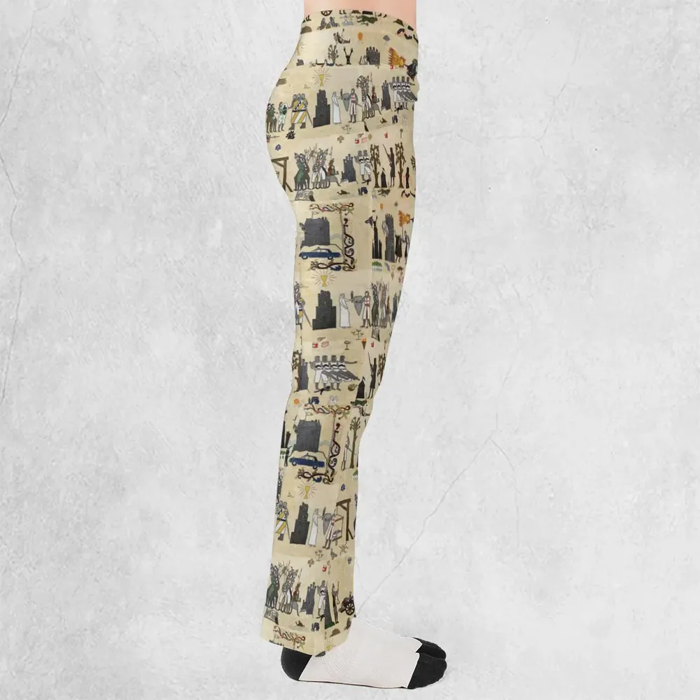 Bayeux Tapestry Monty Python Flare Leggings - 2