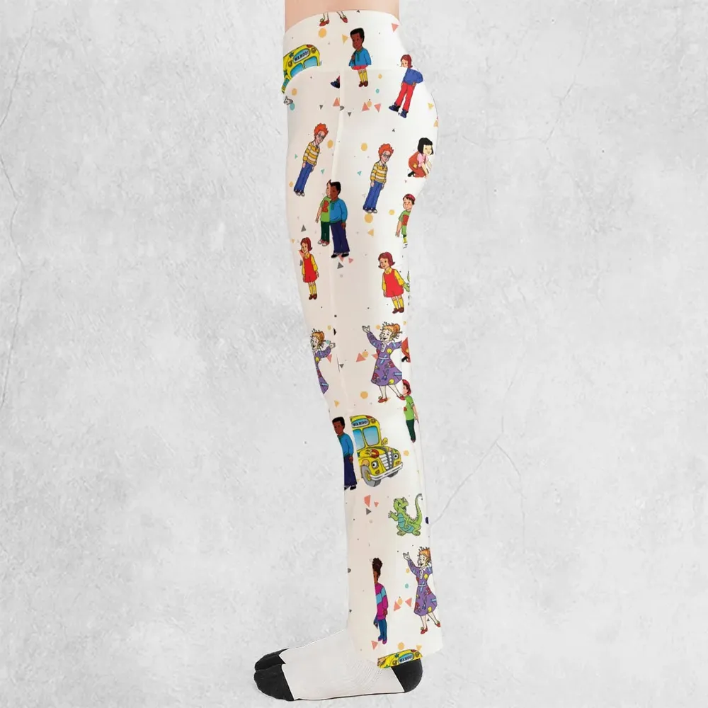 The Magic School Bus Characters Flare Leggings - 3