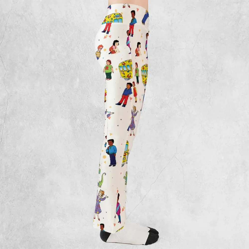 The Magic School Bus Characters Flare Leggings - 2