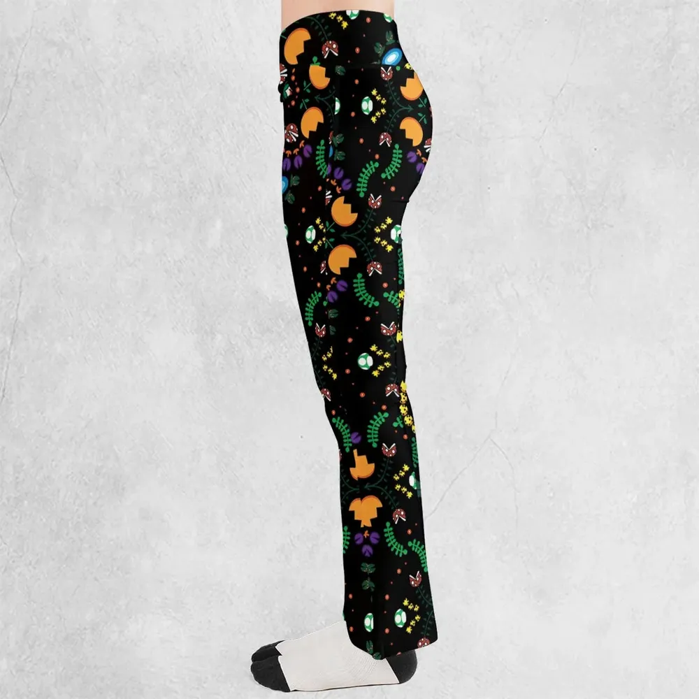 Mario Bros Piranha Plant Flare Leggings - 3