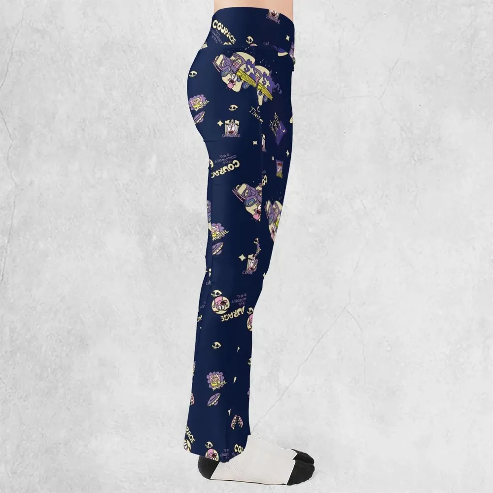 Courage the Cowardly Dog Scenic Flare Leggings - 2