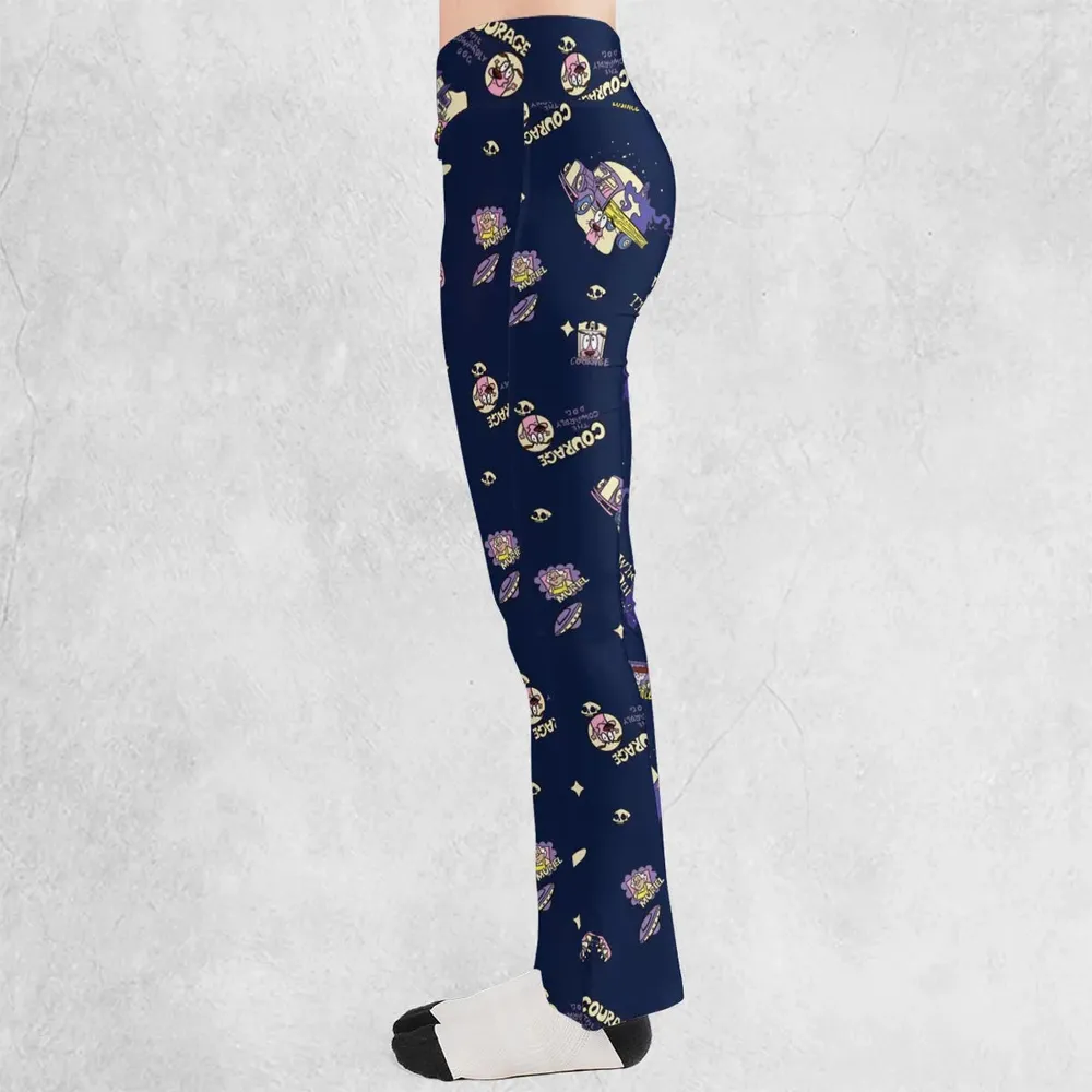 Courage the Cowardly Dog Scenic Flare Leggings - 3