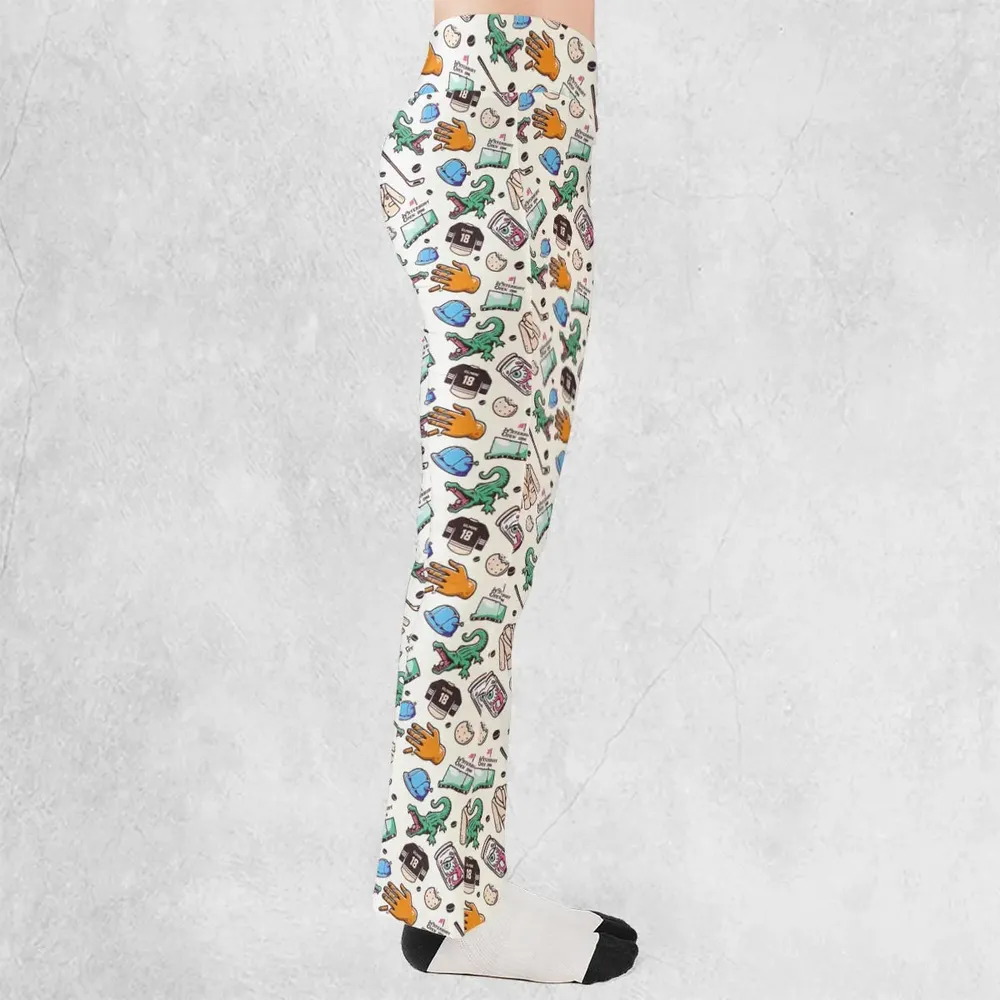 Happy Gilmore Pattern Flare Leggings - 2