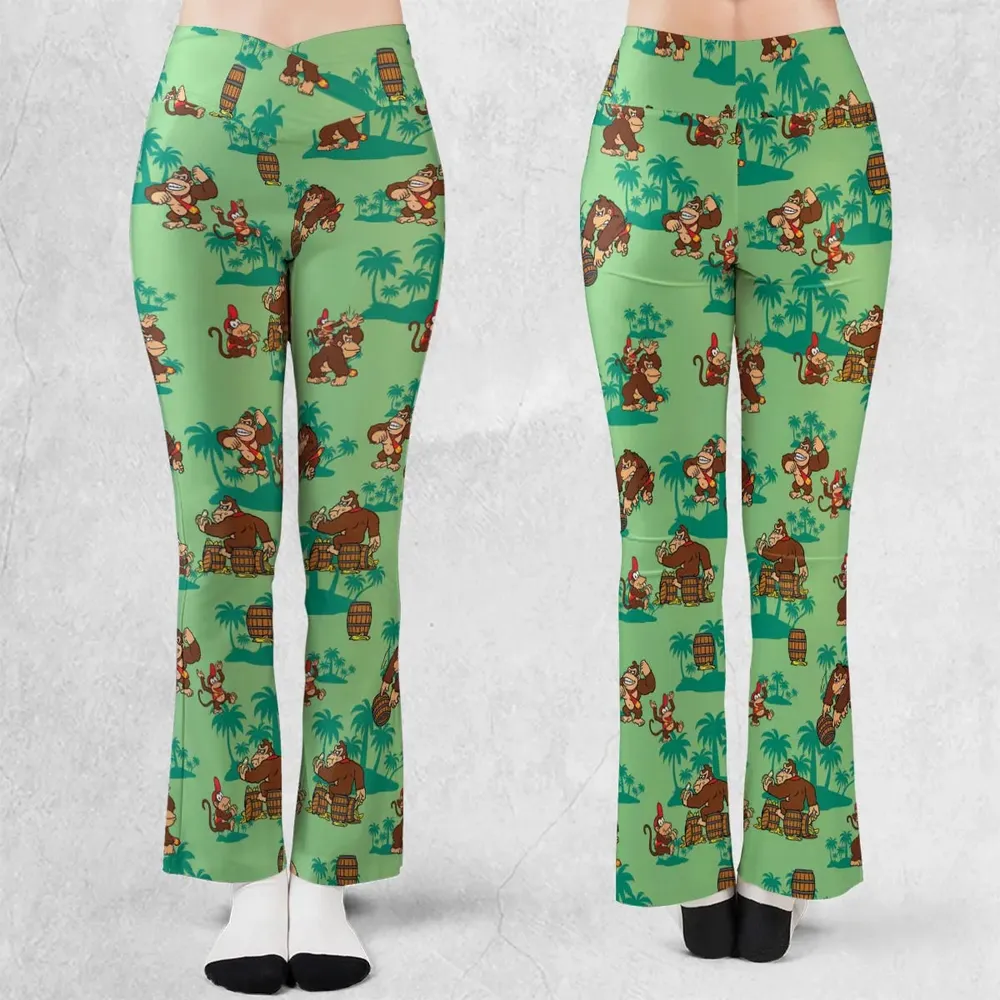 Donkey Kong & Diddy Kong Flare Leggings - 1