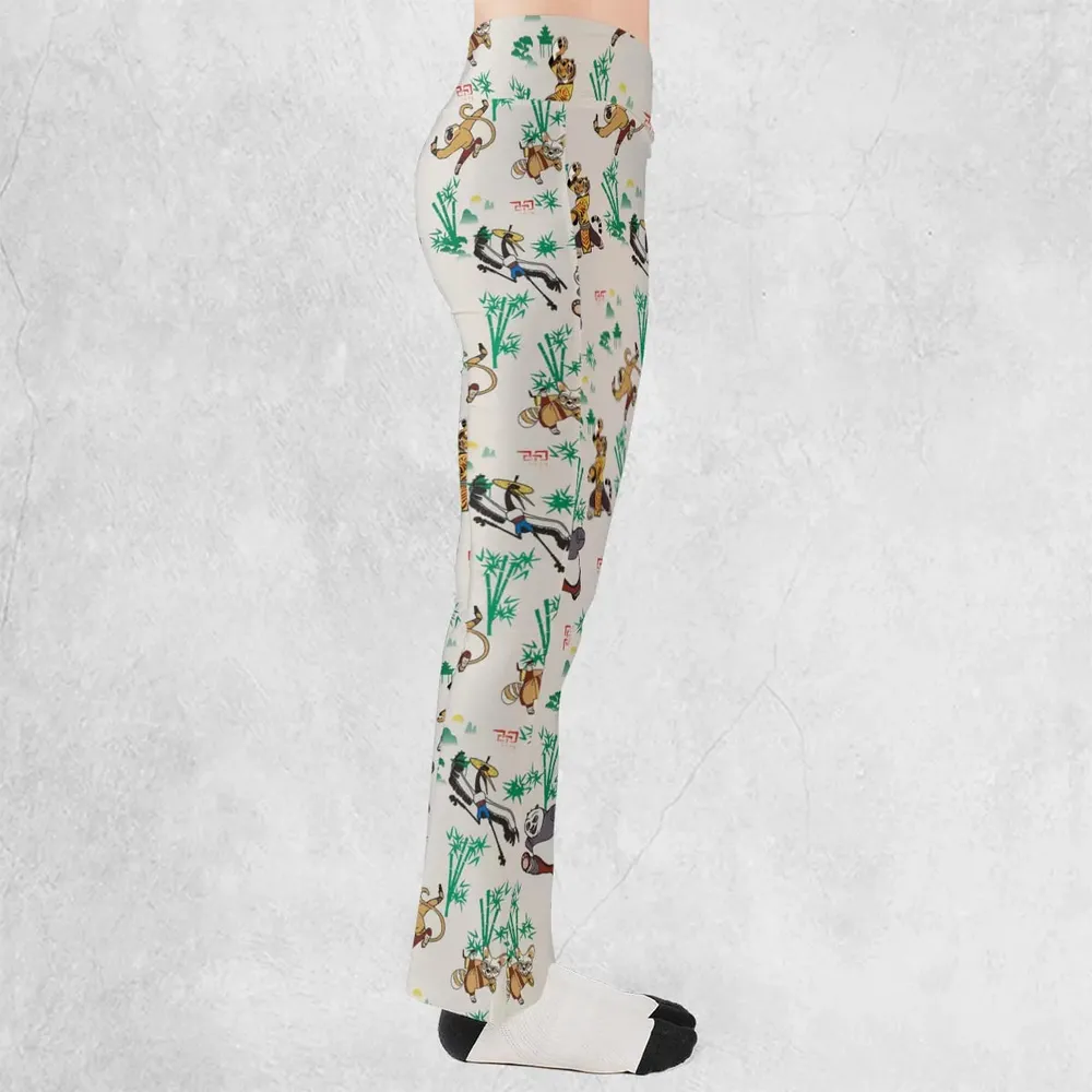 Kung Fu Panda Characters Flare Leggings - 2