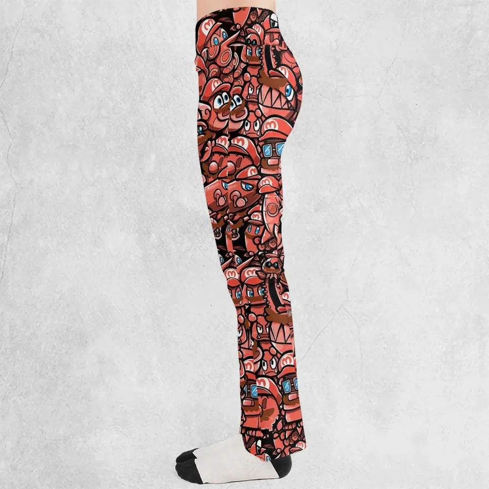 Cappy Party Mario Odyssey Super Mario Flare Leggings - 3