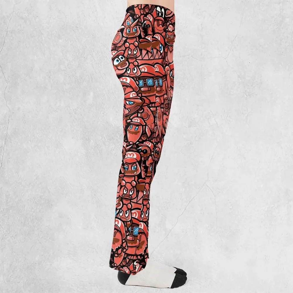 Cappy Party Mario Odyssey Super Mario Flare Leggings - 2