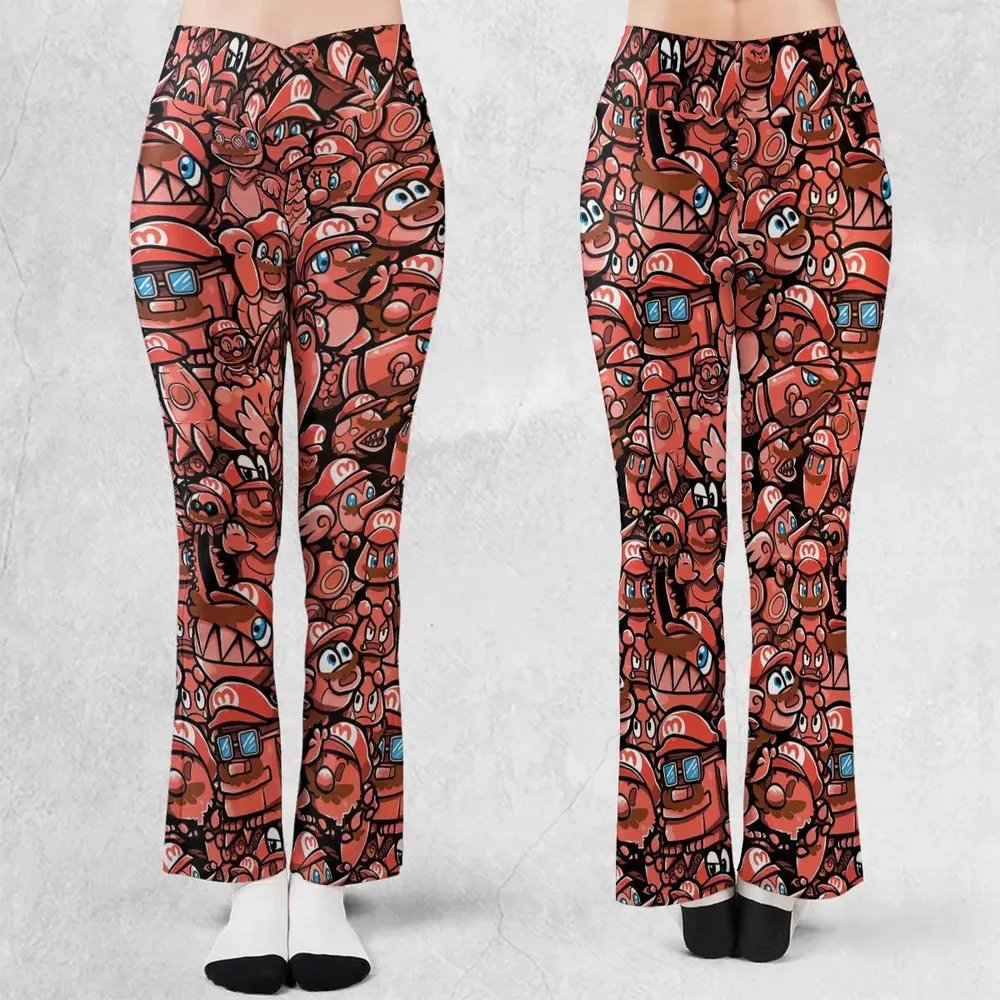 Cappy Party Mario Odyssey Super Mario Flare Leggings - 1