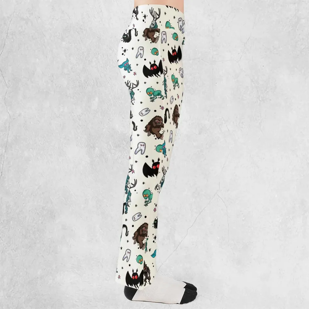 Cryptids of the Americas Cryptozoology Cryptids Monster Flare Leggings - 2