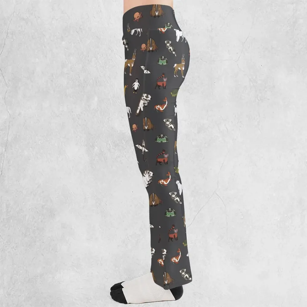 Menagerie Appa Sky Bison Momo Naga Pabu Avartar The Last Airbender Flare Leggings - 3