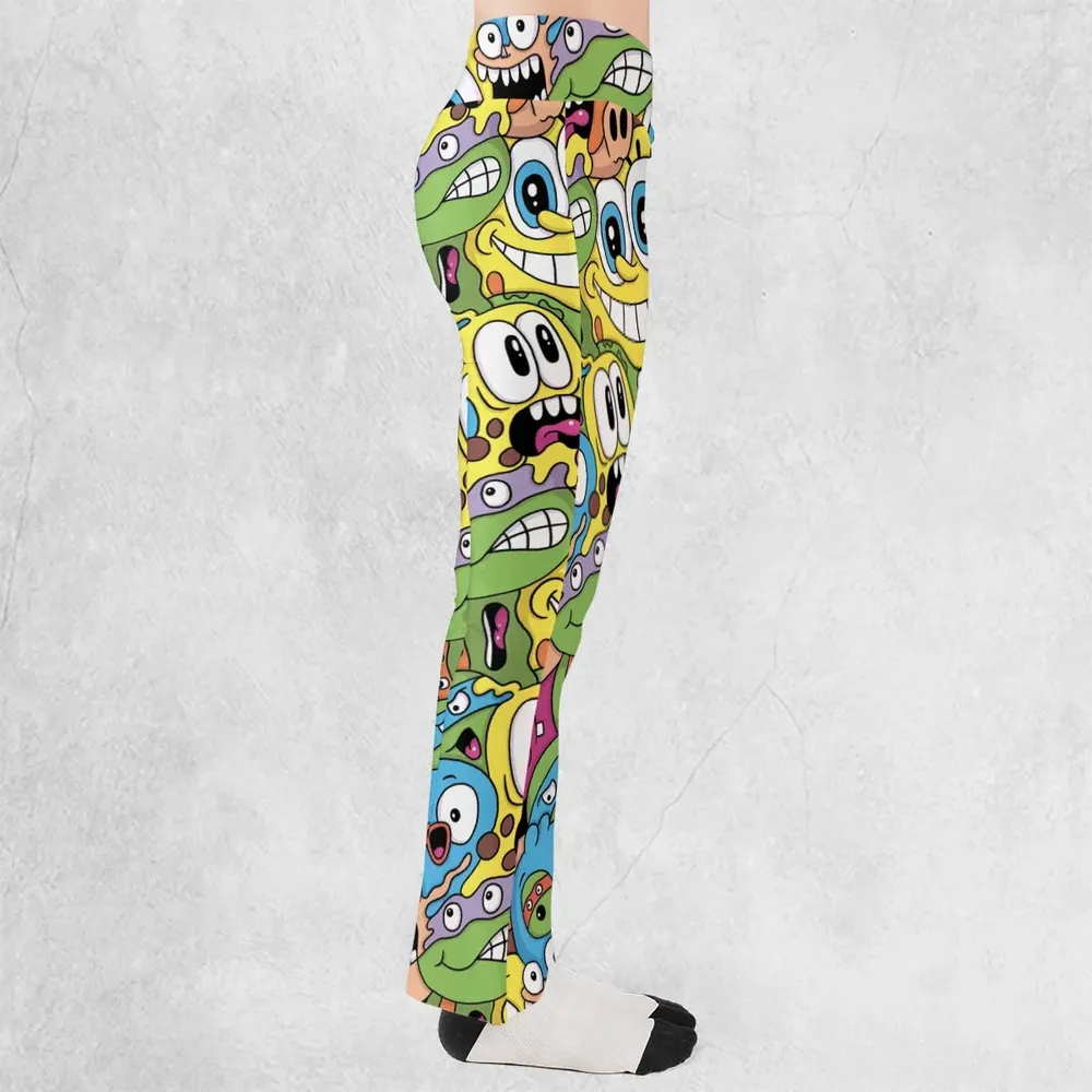 Nicktoons Squad Nickelodeon Pattern Flare Leggings - 2
