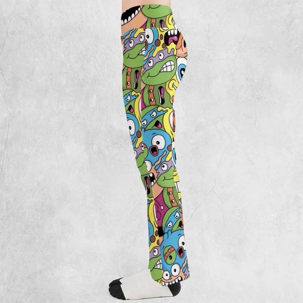 Nicktoons Squad Nickelodeon Pattern Flare Leggings - 3