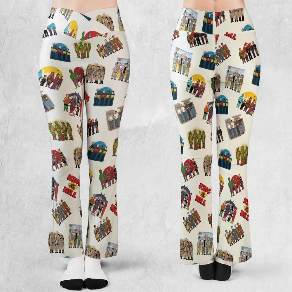 Hank's Friends King Of The Hill Parody Flare Leggings - 1