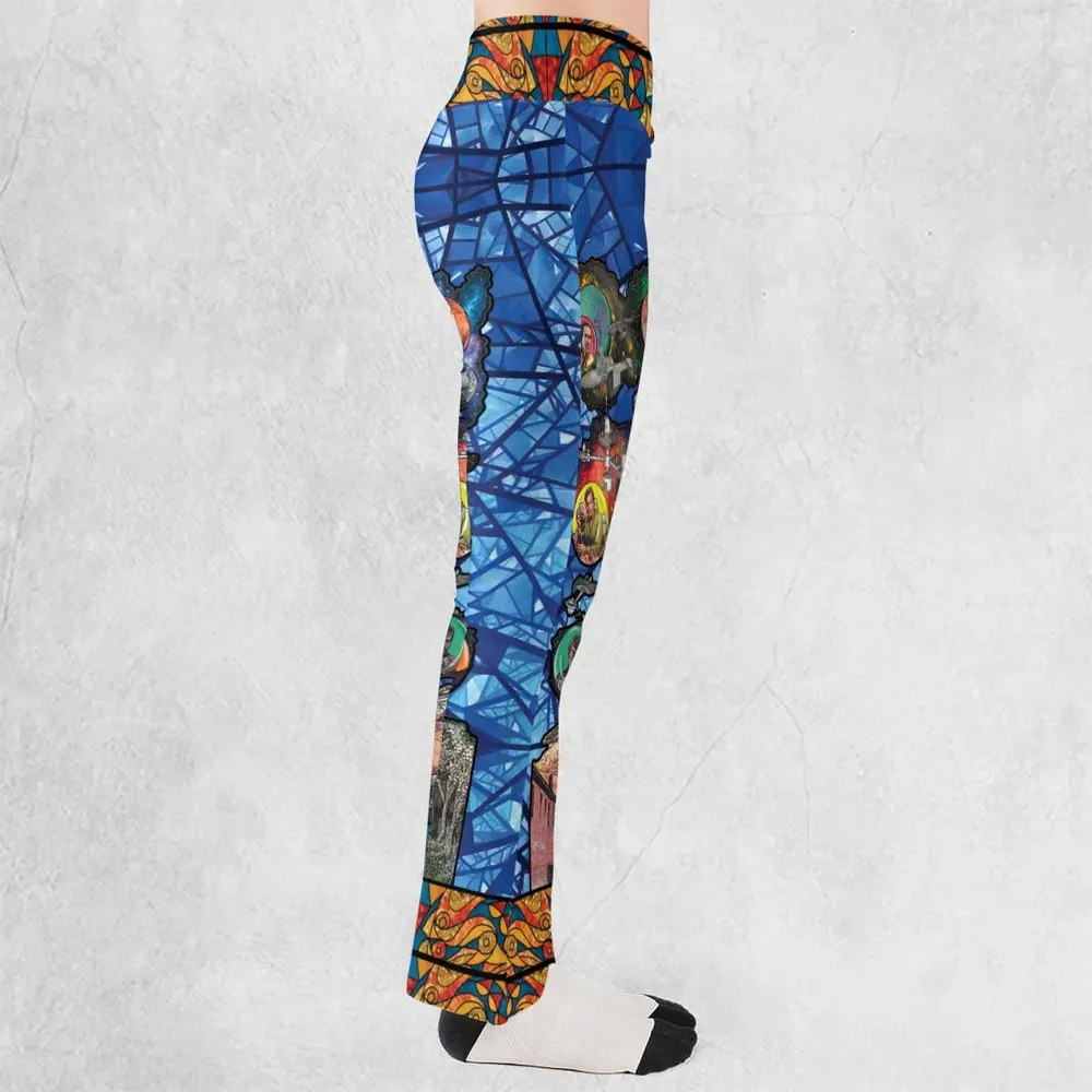 The Beginning Star Trek Pattern Flare Leggings - 2