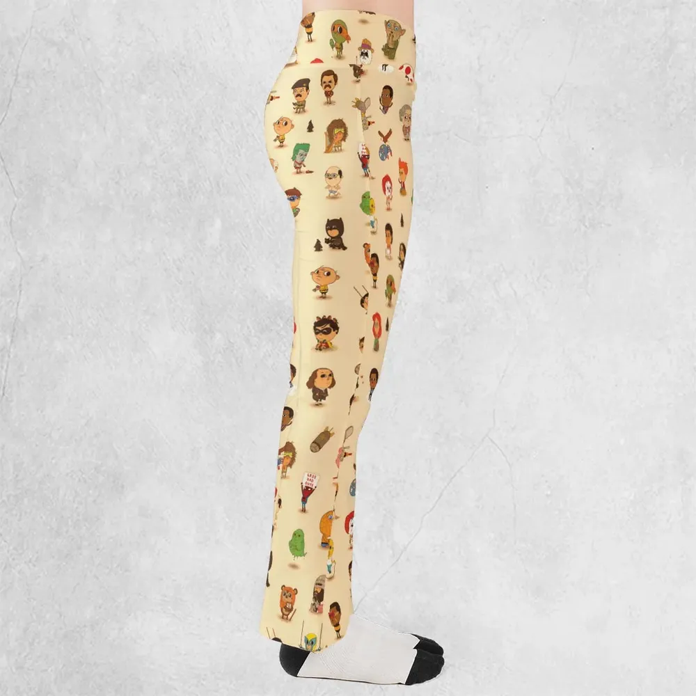 Mini Famous Characters Flare Leggings - 2