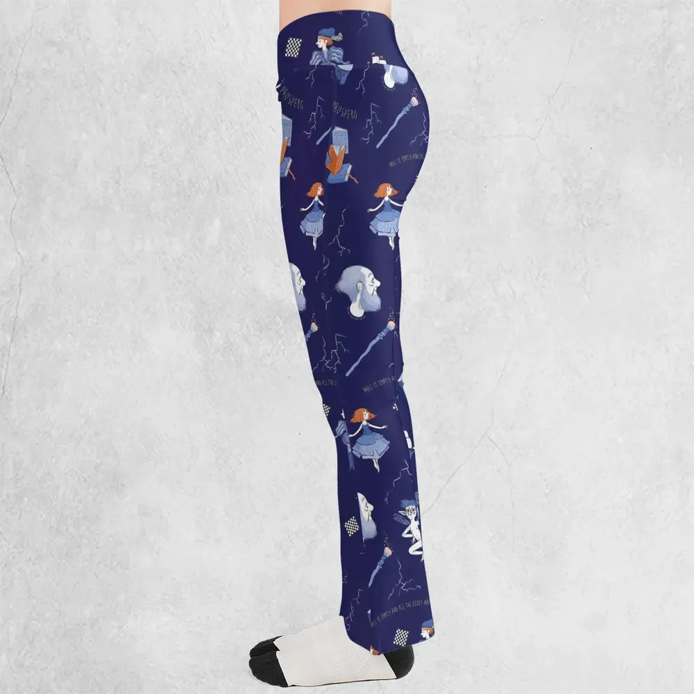 The Tempest Pattern Shakespeare Flare Leggings - 3