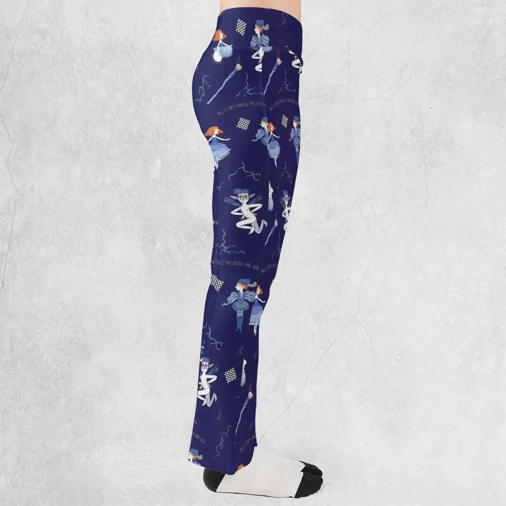 The Tempest Pattern Shakespeare Flare Leggings - 2