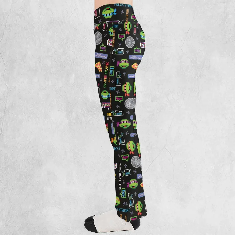 The TMNT Pixel Characters Flare Leggings - 3