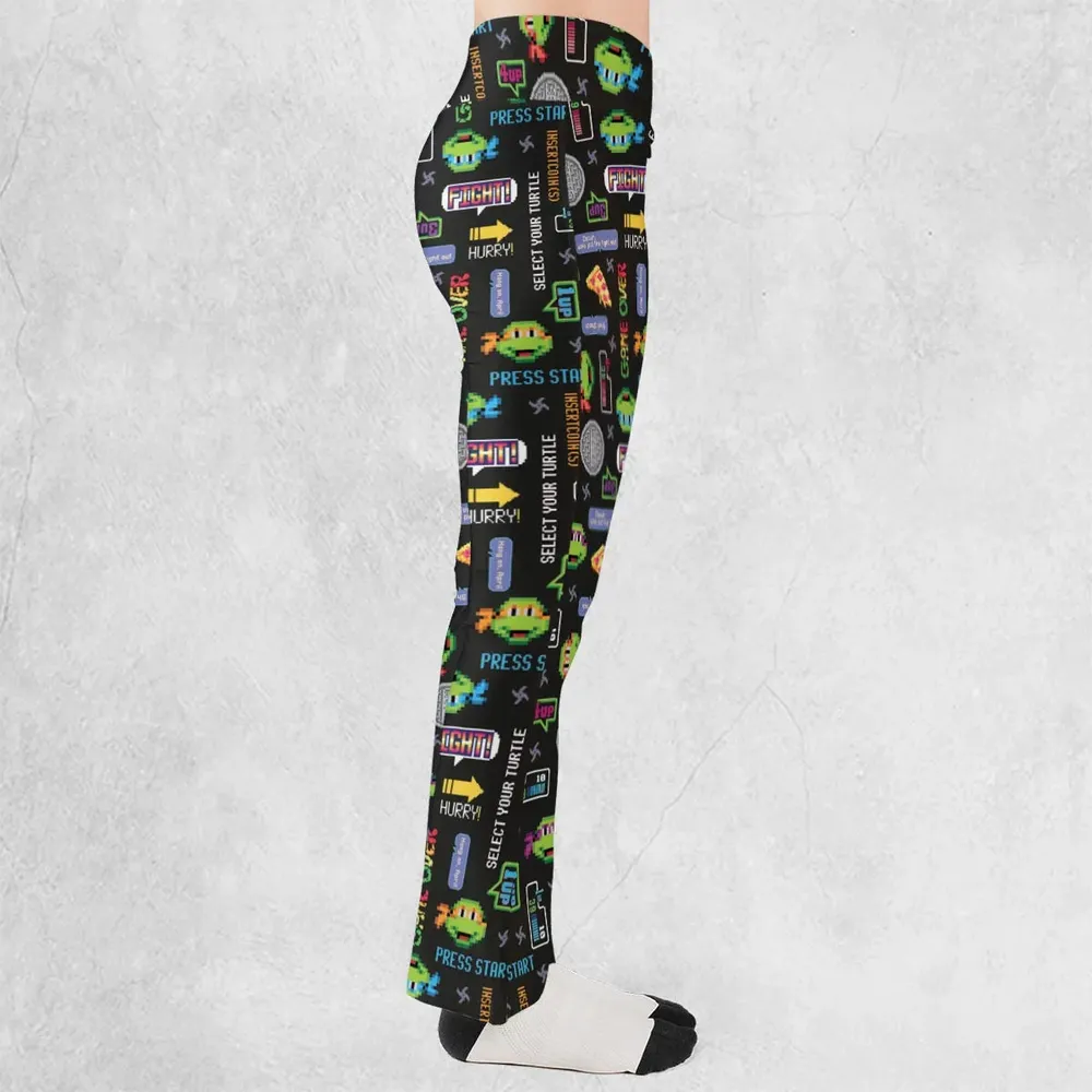 The TMNT Pixel Characters Flare Leggings - 2