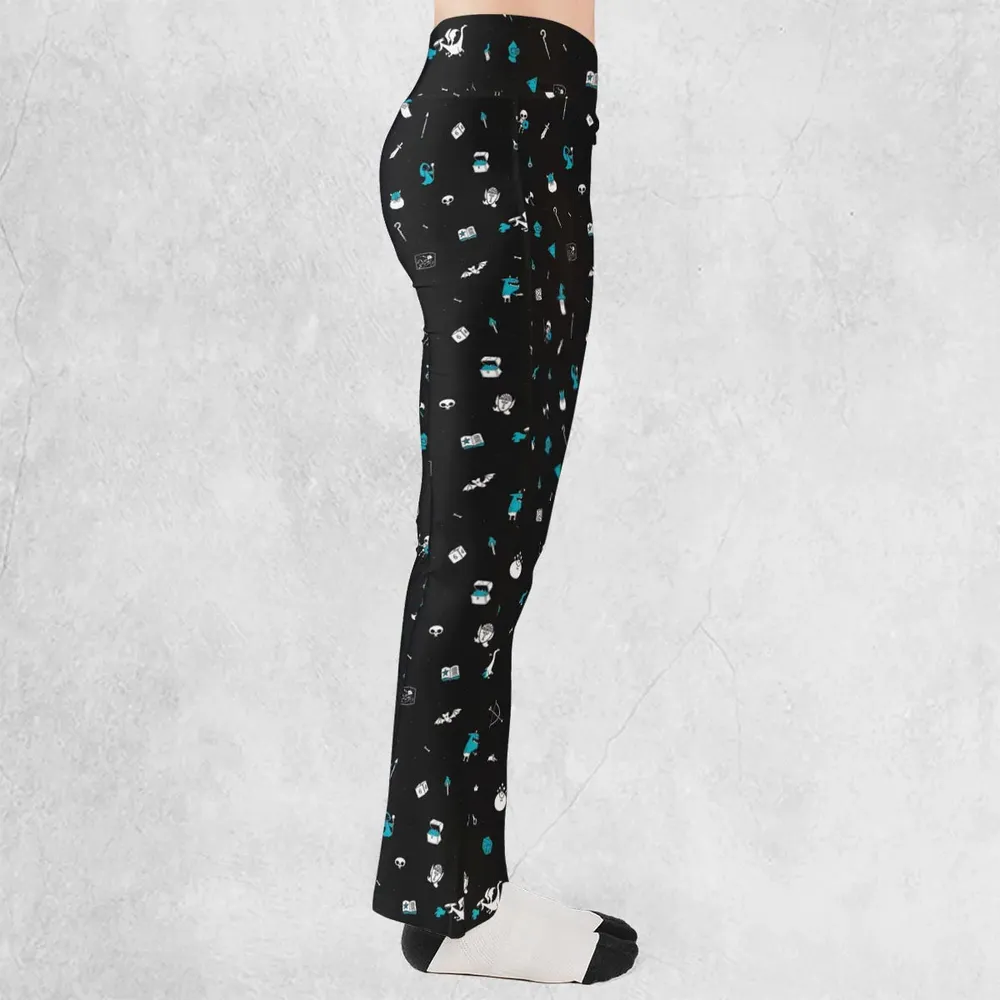 DnD Pattern Flare Leggings - 2