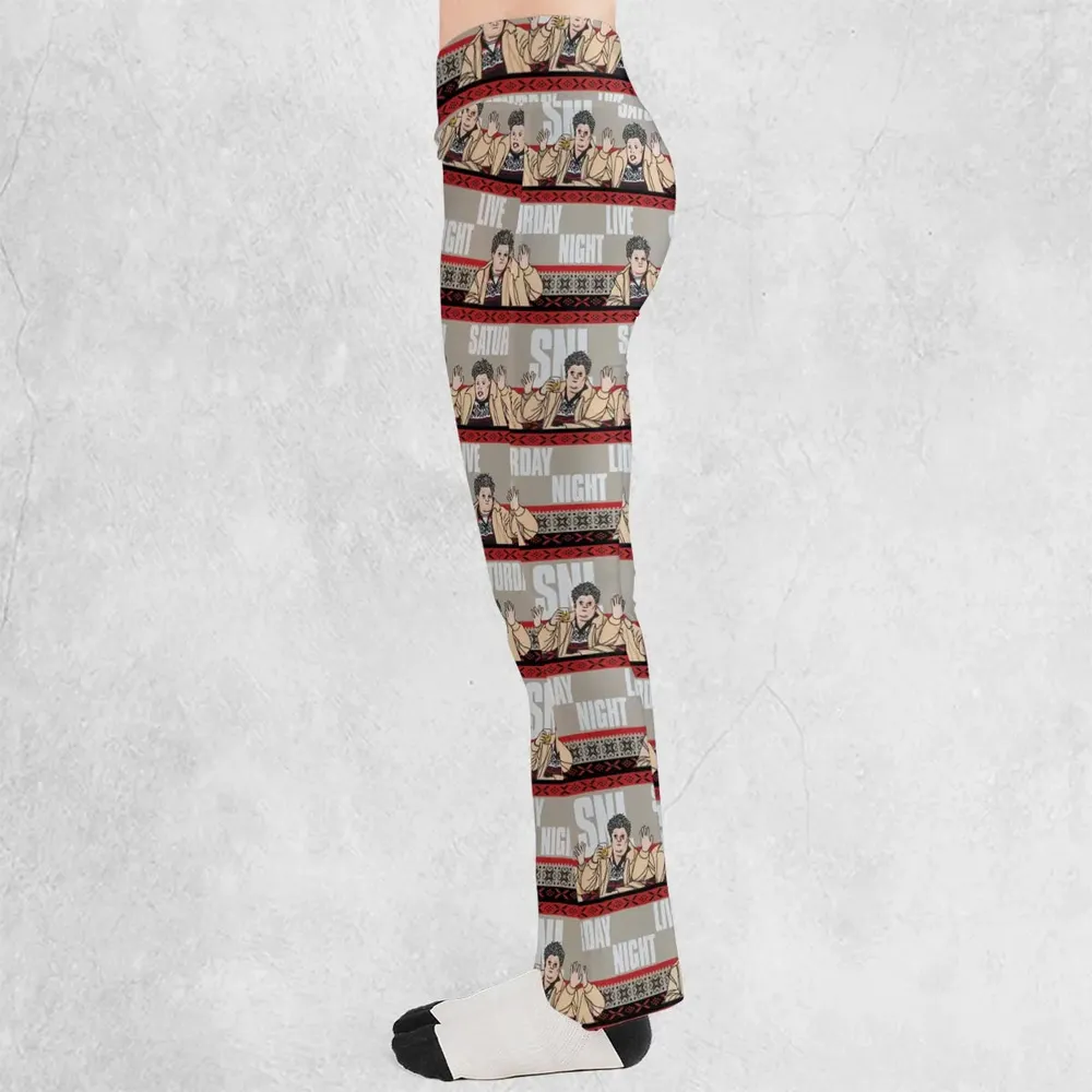 Drunk Uncle on the Holidays SNL Saturday Night Live Flare Leggings - 3