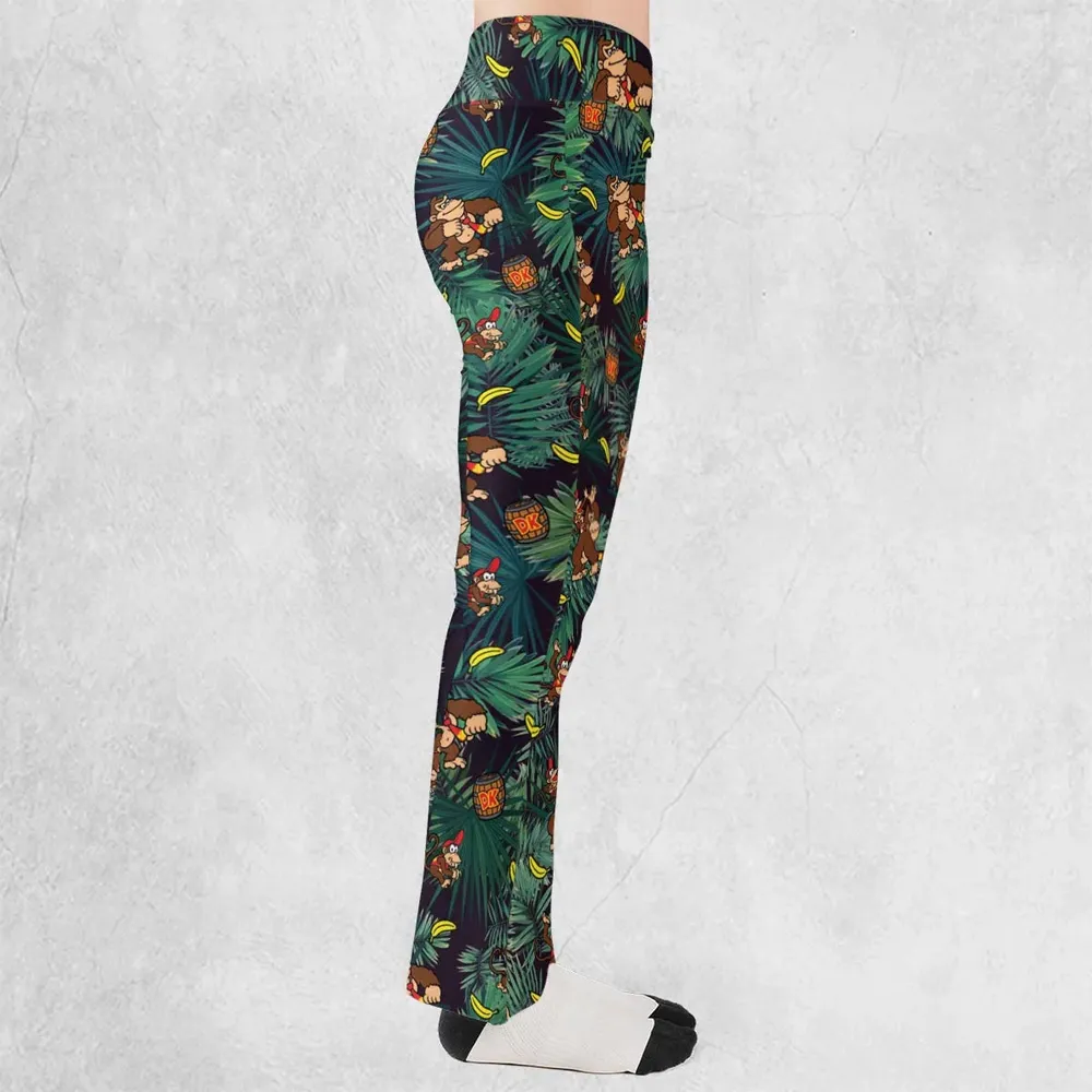 Donkey Kong Nintendo Video Games Flare Leggings - 2