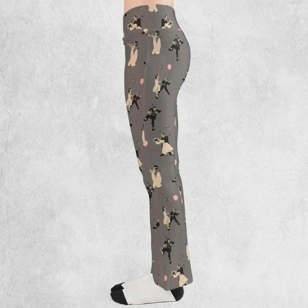 Dirty Dancing Frankenstein and Bride of Frankenstein Flare Leggings - 3