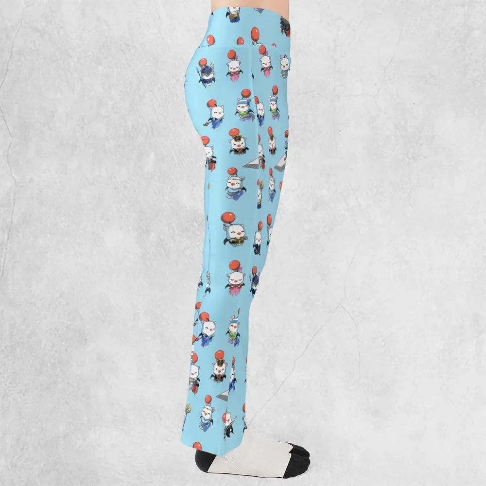 Cute Moogle Final Fantasy Flare Leggings - 2