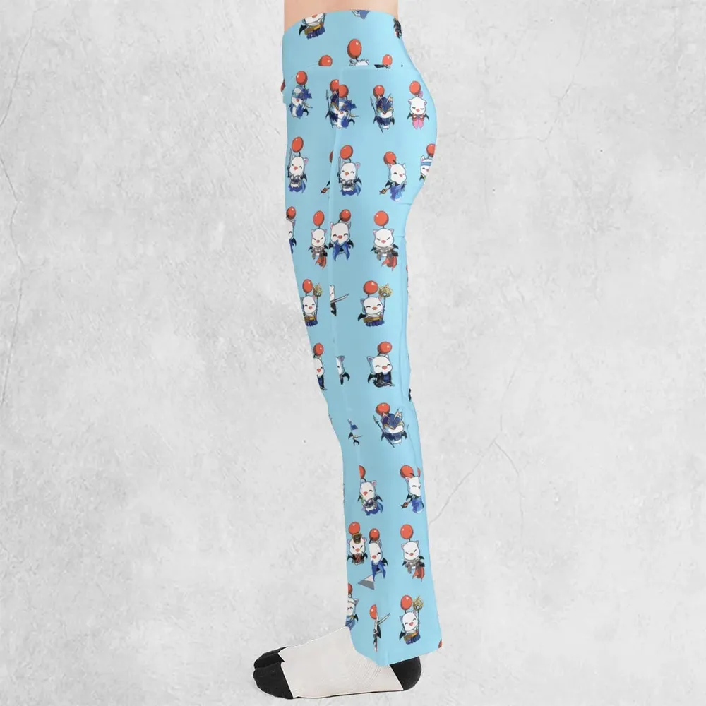 Cute Moogle Final Fantasy Flare Leggings - 3