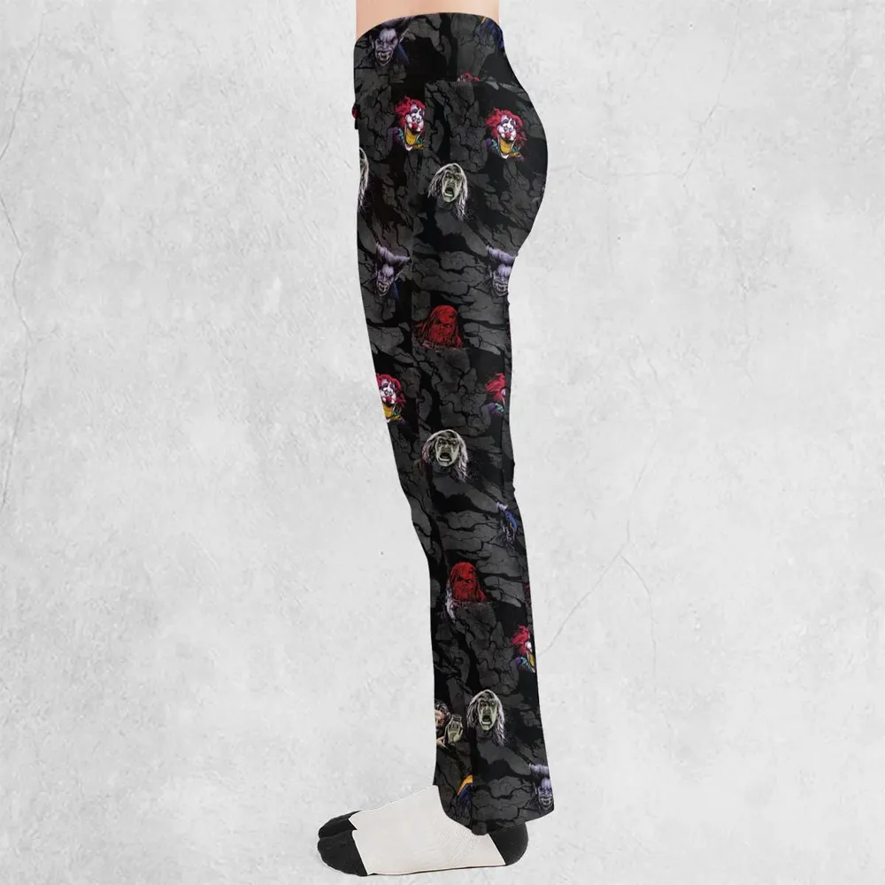 Cult Movie Characters Ghastly Grinner Nosferatu Flare Leggings - 3
