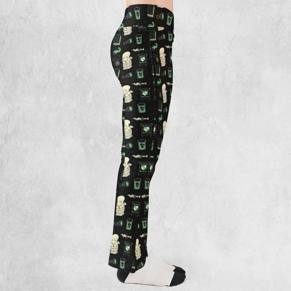 Cthulhu H.P Lovecraft Miskatonic University Flare Leggings - 2
