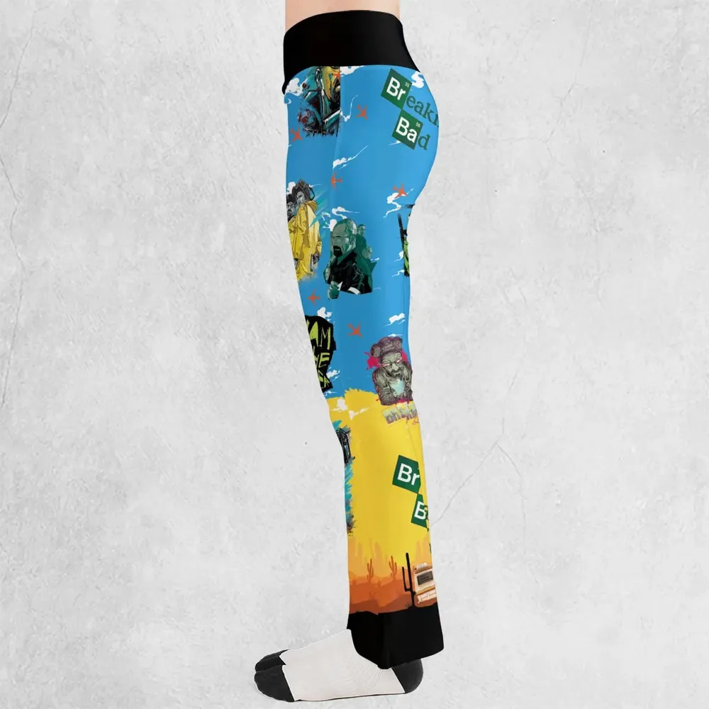 Cooking Meth Breaking Bad Flare Leggings - 3