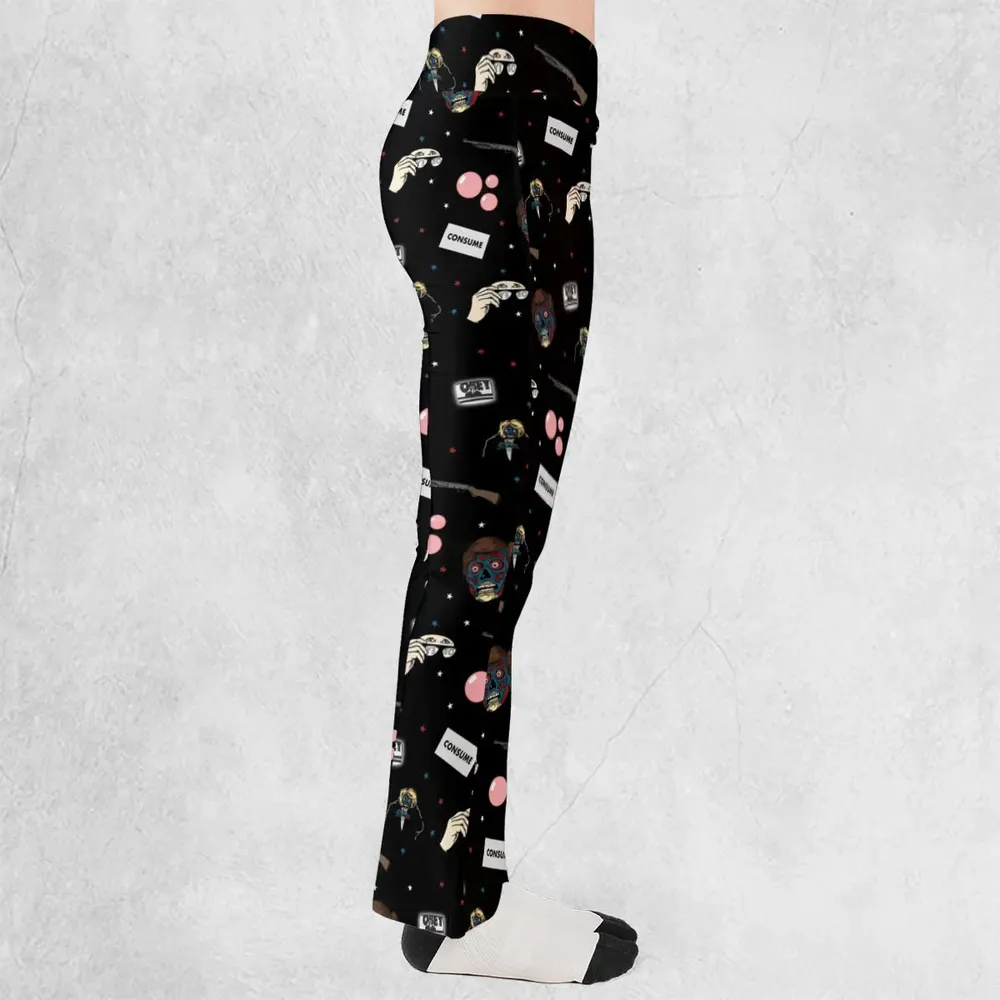 Consume They Live Patterns Flare Leggings - 2