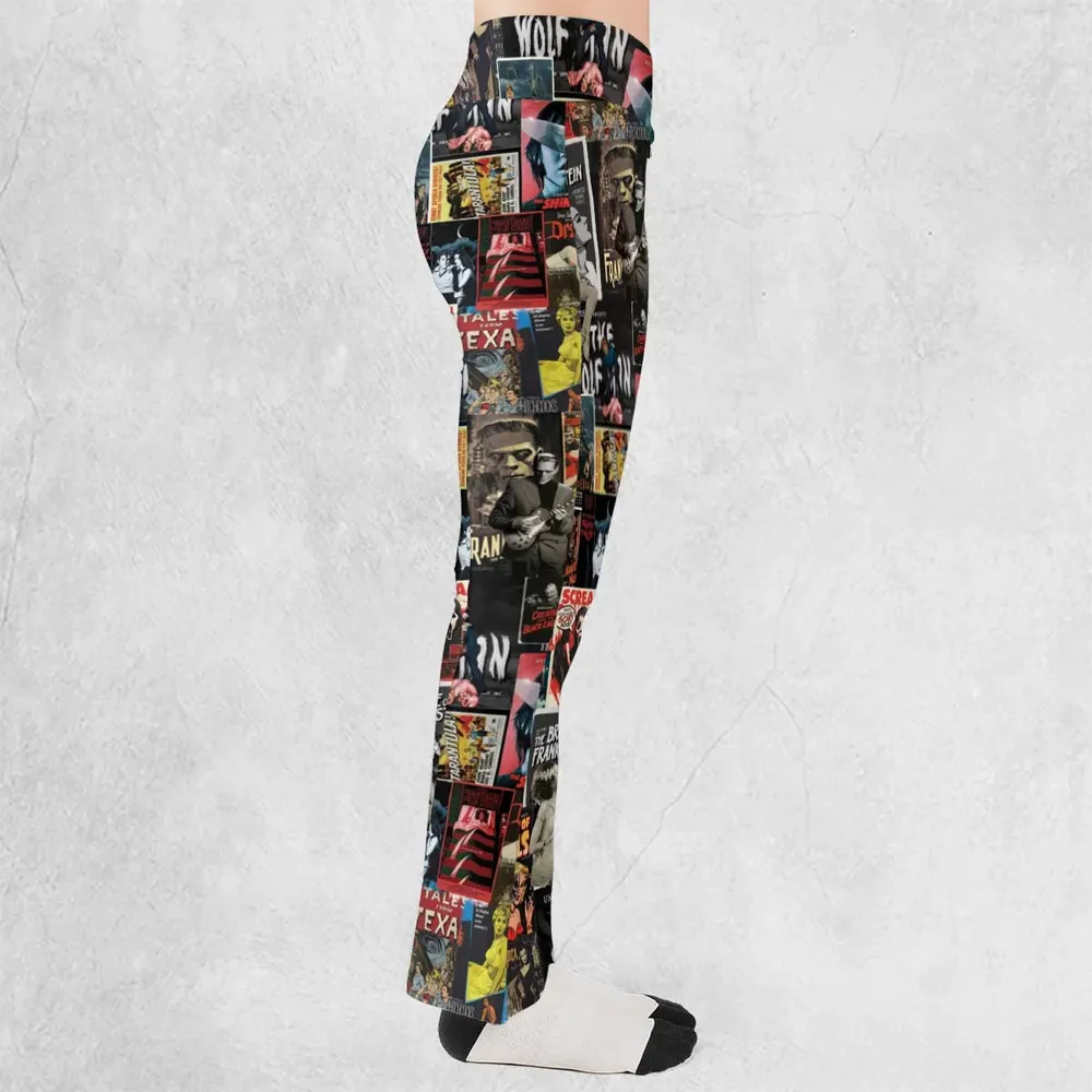 Classic Horror Movie Posters Monster Universal Scream Ghostface The Thing Flare Leggings - 2