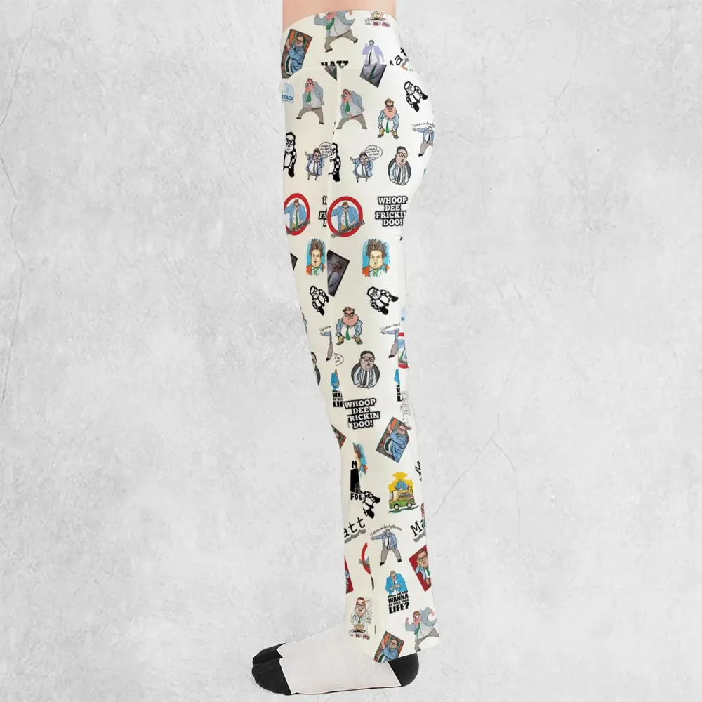 Chris Farley Matt Foley Motivational SNL Flare Leggings - 3
