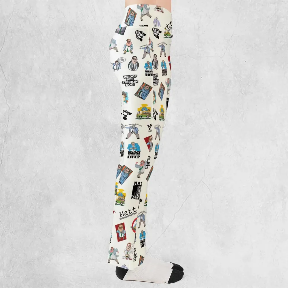 Chris Farley Matt Foley Motivational SNL Flare Leggings - 2
