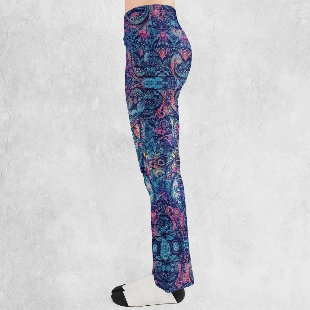 Cheshire Cat Alice In Wonderland Flare Leggings - 3