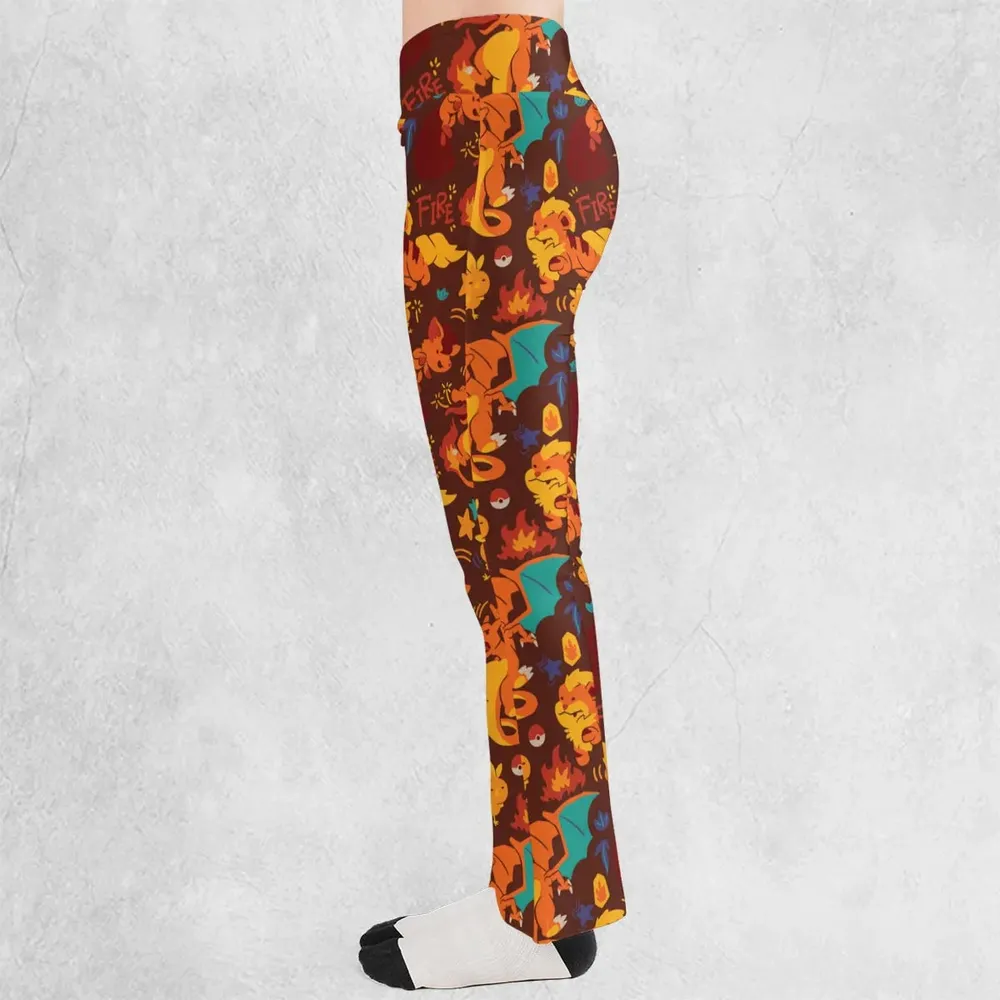 Charizard Arcanine Torchic Fire Pokemon Flare Leggings - 3