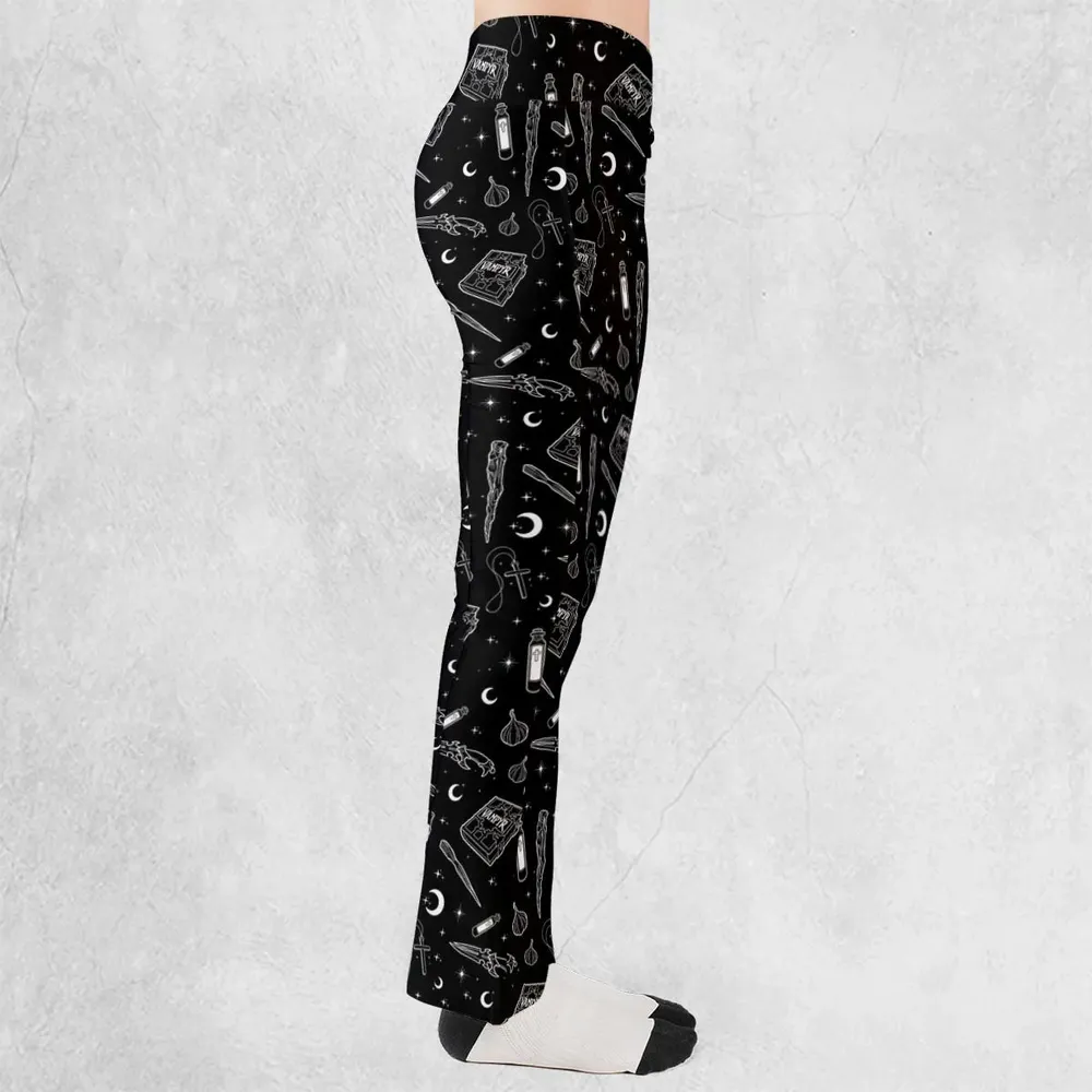 Buffy The Vampire Slayer Items Pattern Flare Leggings - 2
