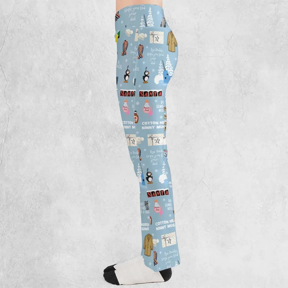 Buddy the ELF Quotes Christmas Flare Leggings - 3