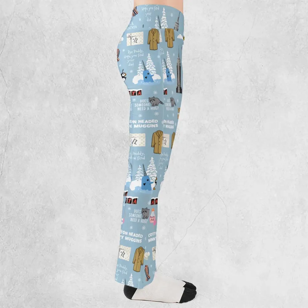 Buddy the ELF Quotes Christmas Flare Leggings - 2